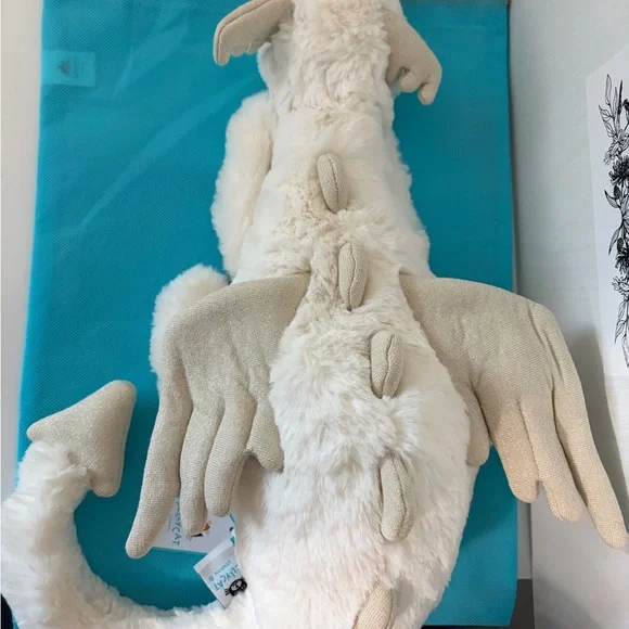 Jellycat snow dragon Large Authentic NWT - Picture 2 of 6